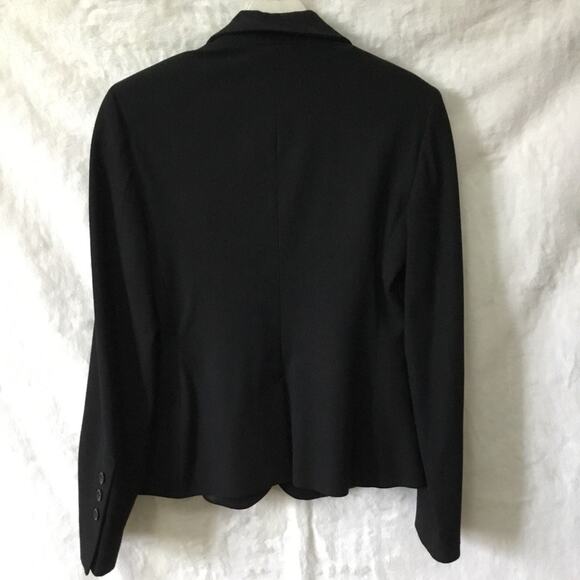 Benetton Black Three-Button Wool Blazer - Picture 6 of 10